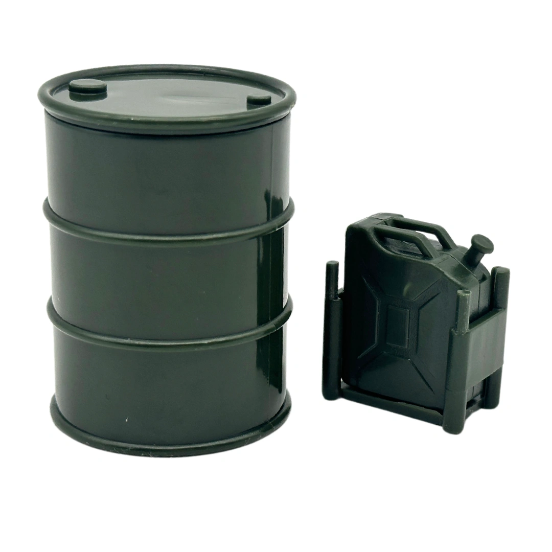 Scale RC Crawler Fuel & Oil Drums - Green Jerry Cans (1/24, 1/18)